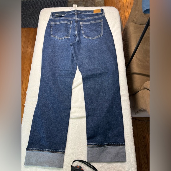 American Eagle Outfitters Super High Rise Stretch Straight Leg Blue Jeans - Picture 11 of 11